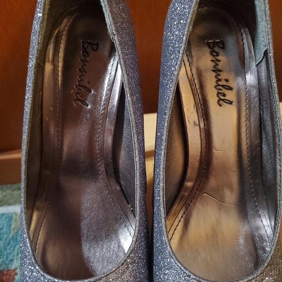 Bonniebel Pewter Stilletto Pumps - Picture 7 of 9